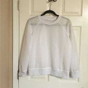Theory white pullover crew neck size 38